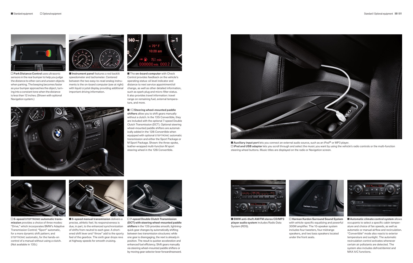 2011 BMW 1-Series Convertible Brochure Page 31